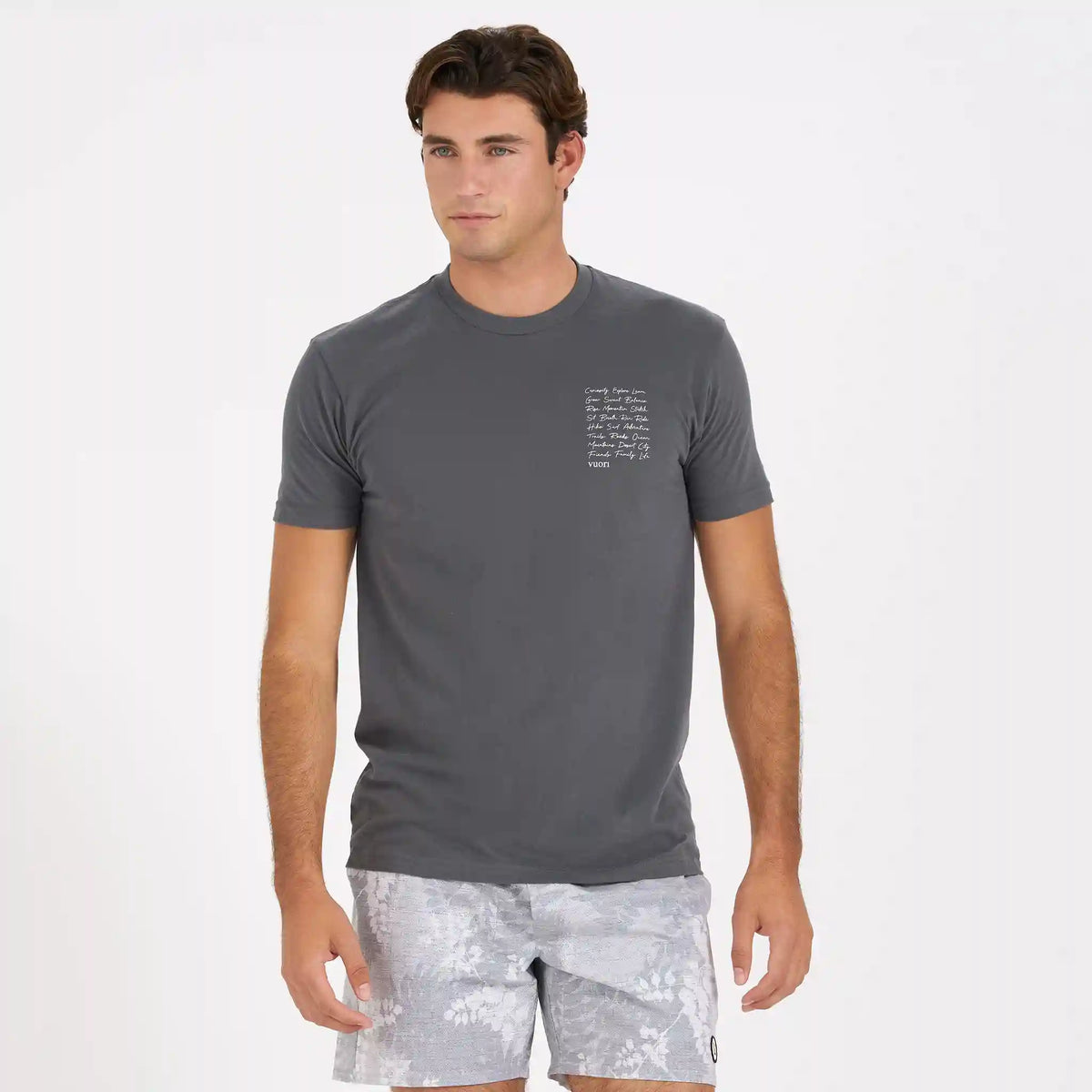 Mantra Tee | Charcoal