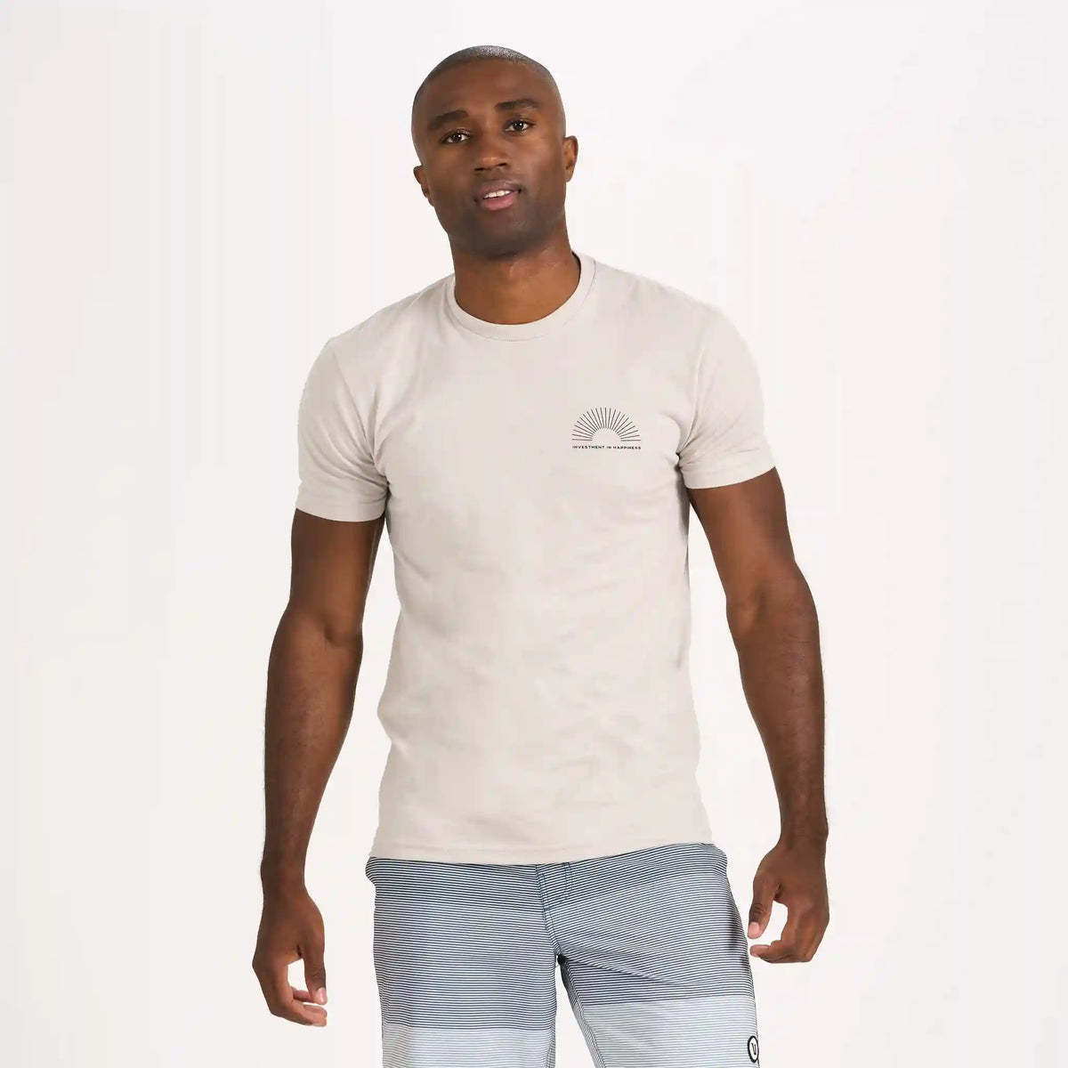Investment in Happiness Tee | Light Grey