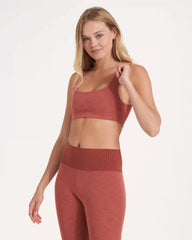 Lux Rib Daily Bra | Cinnamon Heather