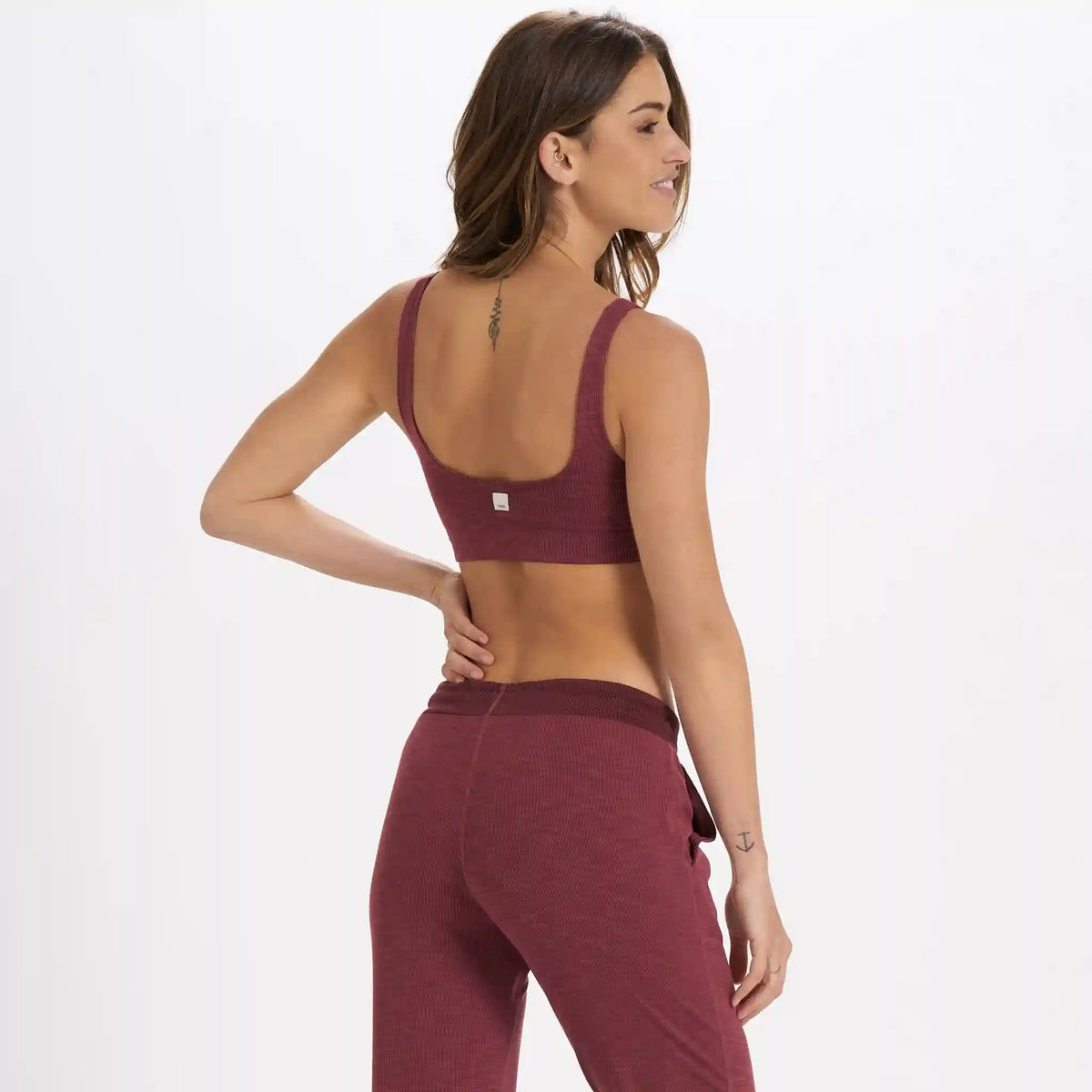 Lux Rib Daily Bra | Desert Rose Heather