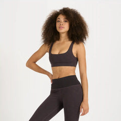 Lux Rib Daily Bra | Quartz Heather