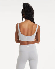 Lux Rib Daily Bra | Pale Grey Heather