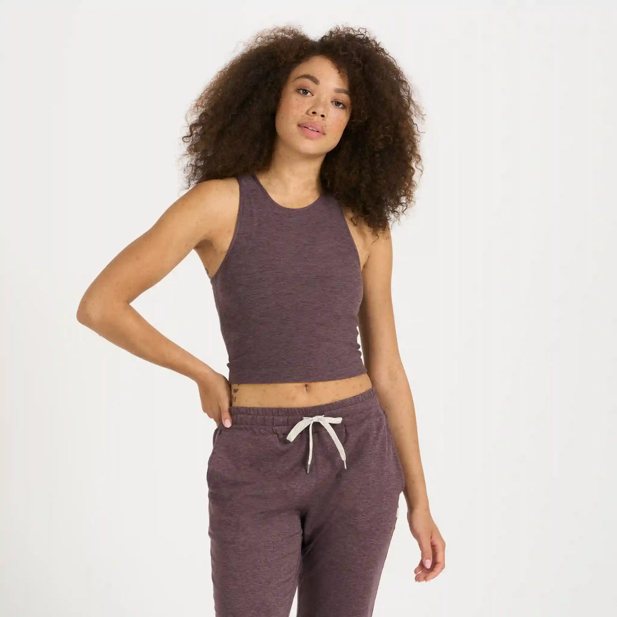 Elevation Plyo Tank | Smoked Plum Heather
