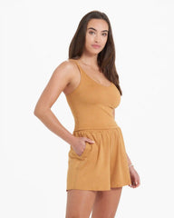 Halo Performance Crop | Flax Heather