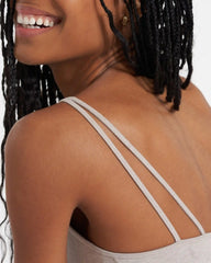 Halo Performance Crop | Oyster Heather