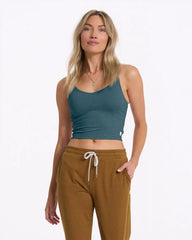 Halo Performance Crop | Stone Heather