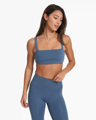 Evolve Square Neck Bra | Pool Blue