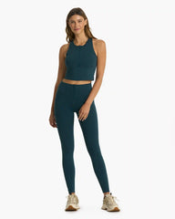 Granite Heathered Zip Tank | Beryl Heather