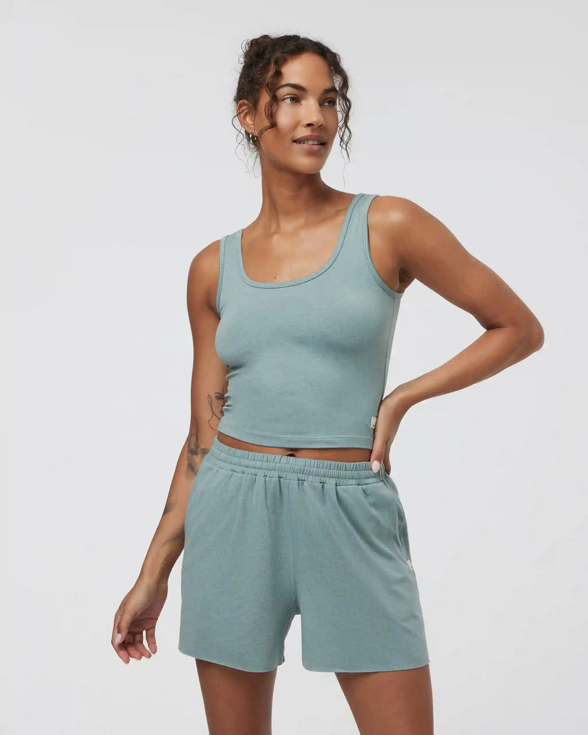 Halo Essential Tank | Vintage Pistachio Heather