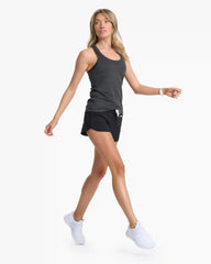 Lux Performance Tank | Charcoal Heather