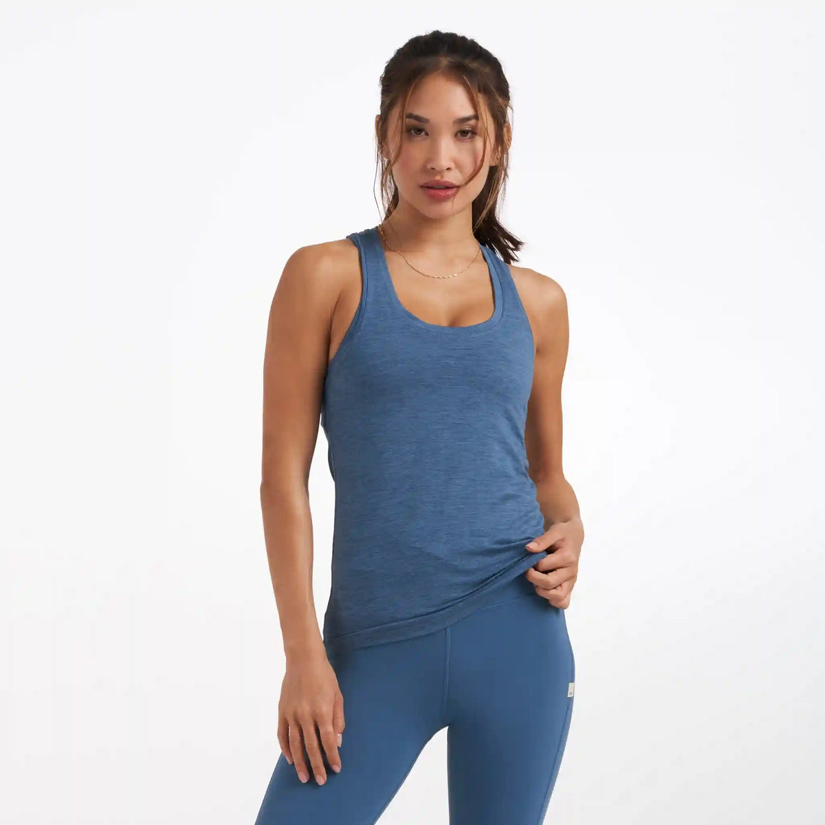 Lux Performance Tank | Pool Blue Heather