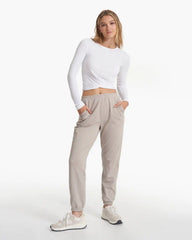 Long Sleeve Cove Twist Tee | White