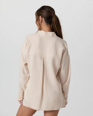 Trestles Twill Button Up | Sand Dollar