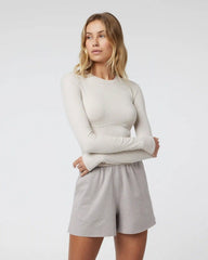 Long Sleeve Pose Corset Top | Dune
