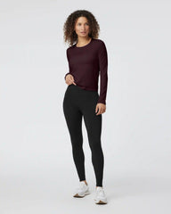 Long Sleeve Apres Sport Seamless Top | Cerise