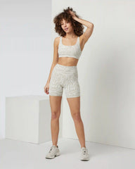 Maze Jacquard Bra | Ecru Maze