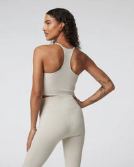 Waffle Seamless Bra | Ecru