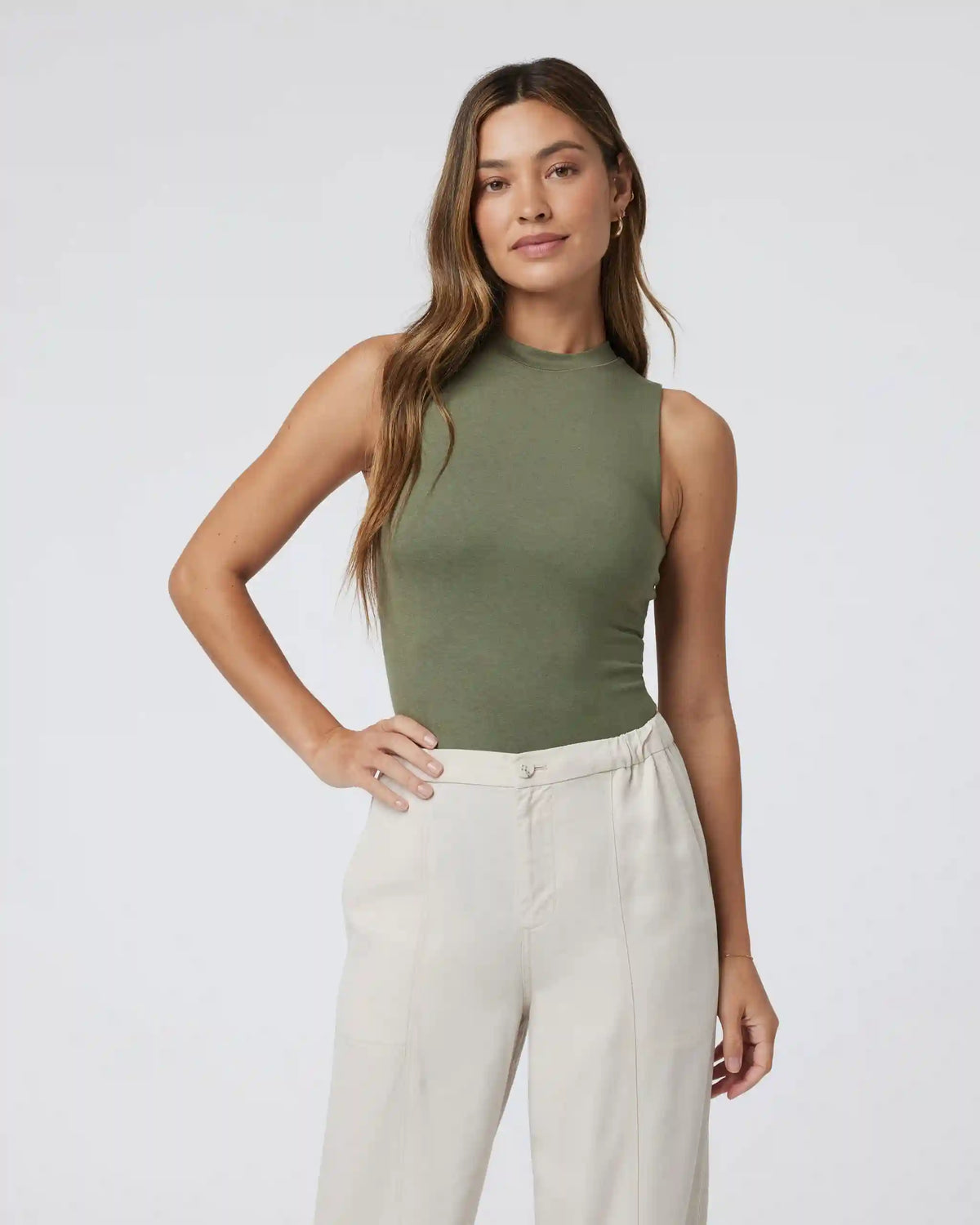 Halo Mock Bodysuit | Dark Metal Heather