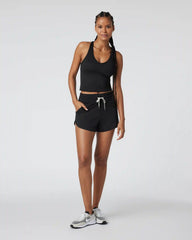 Halo Performance Crop 2.0 | Black Heather