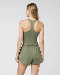 Halo Performance Crop 2.0 | Dark Metal Heather
