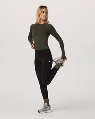 Long Sleeve Surge Seamless Tee | Olive