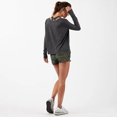 Lux Performance Long Sleeve Tee | Charcoal Heather