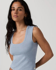 Halo Essential Scoop Tank | Coastal Fog Heather