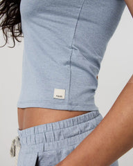 Halo Essential Scoop Tank | Coastal Fog Heather