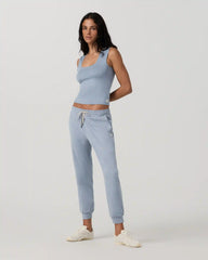 Halo Essential Scoop Tank | Coastal Fog Heather