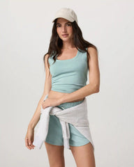 Halo Essential Scoop Tank | Sea Spray Heather