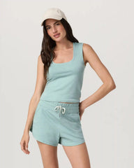 Halo Essential Scoop Tank | Sea Spray Heather