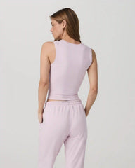 Halo Essential Scoop Tank | Lilac Breeze Heather