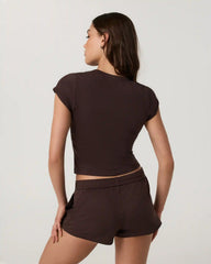 Halo Baby Tee | Java Heather Tonal