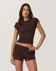 Halo Baby Tee | Java Heather Tonal