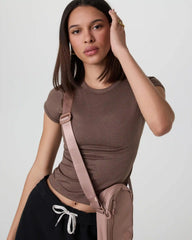 Halo Baby Tee | Chocolate Milk Heather