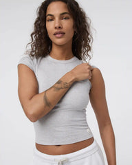 Halo Baby Tee | Pale Grey Heather