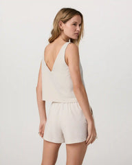 Villa Textured Crop Tank | Milkweed