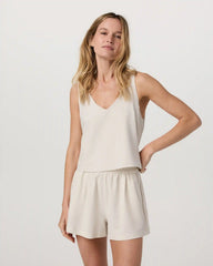 Villa Textured Crop Tank | Milkweed