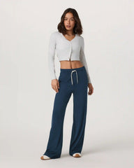 Long Sleeve Pose Mini Cardigan | White Heather Grey