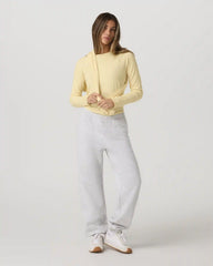 Long Sleeve Pose Crew | Lemon Snap