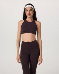 Vuori AllTheForm™ High Neck Bra | Raisin