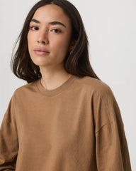 Long Sleeve Heavyweight Cotton Tee | Acorn