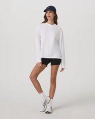 Long Sleeve Heavyweight Cotton Tee | White