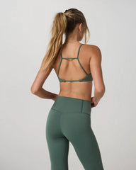Vuori AllTheFeels™ Strappy Back Bra | Agate Green