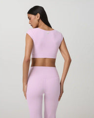 Vuori AllTheForm™ Short Sleeve Bra | Orchid Whisper
