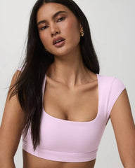 Vuori AllTheForm™ Short Sleeve Bra | Orchid Whisper