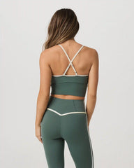 Vuori AllTheFeels™ Corset Tank | Agate Green