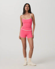 Vuori AllTheFeels™ Corset Tank | Sunset Pink