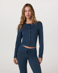 Halo Cardigan 2.0 | Blue Coast Heather