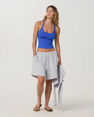 Halo Cross Back Tank | Electric Blue